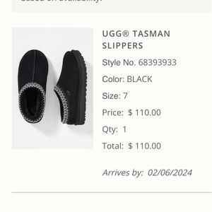 Black Tasman Uggs